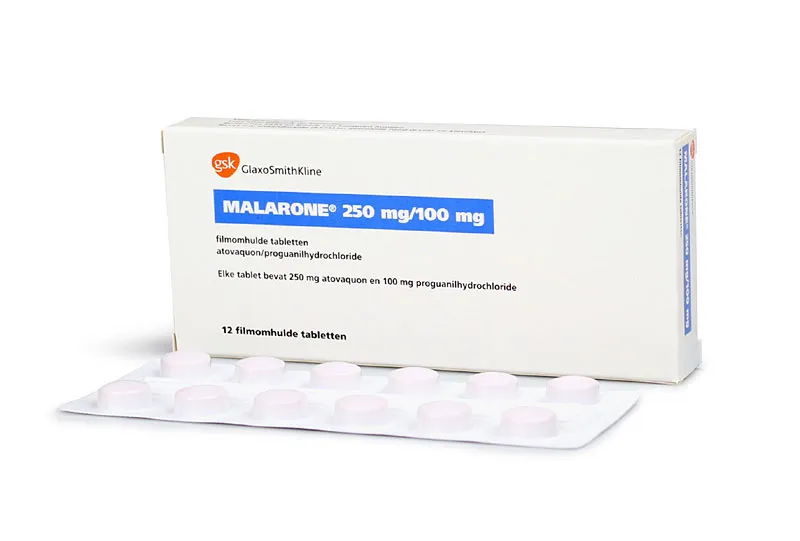 Malarone 250 mg 12 comprimidos revestidos