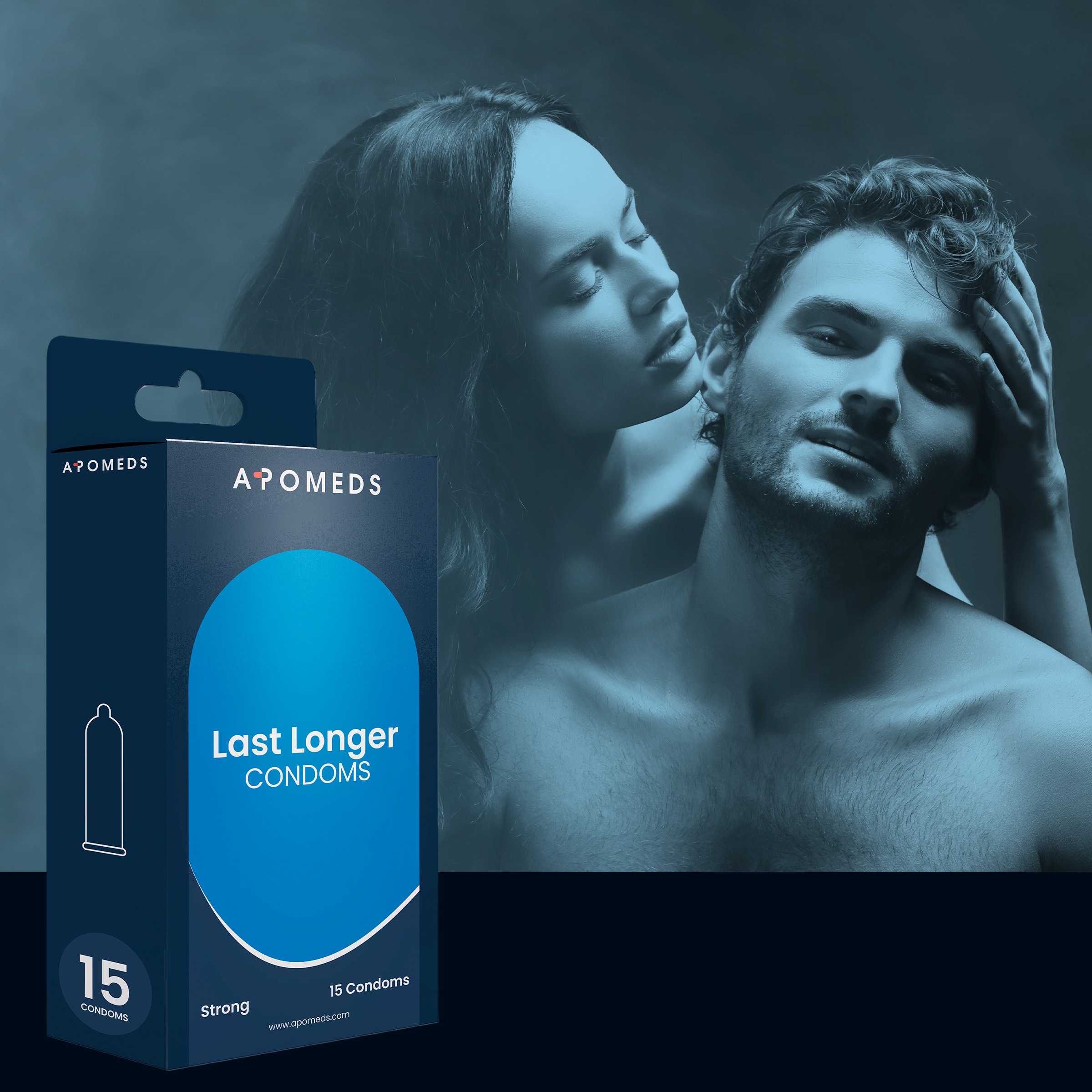 Last Longer Condoms, 15 Kondome, Verpackung