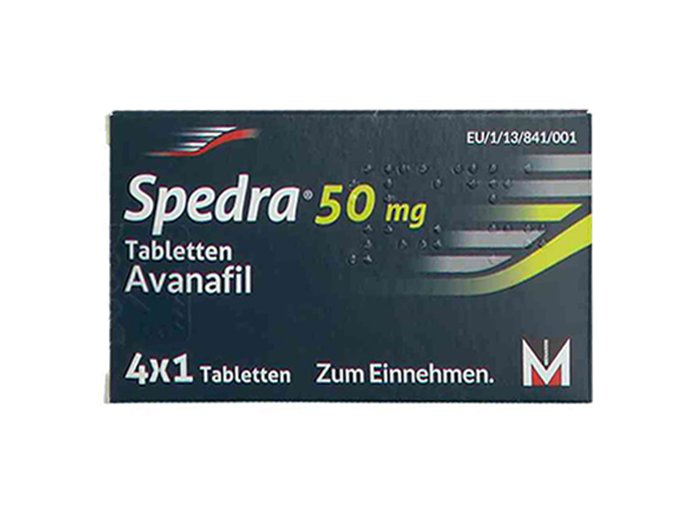 Spedra 50 mg mit 4 Filmtabletten von Menarini